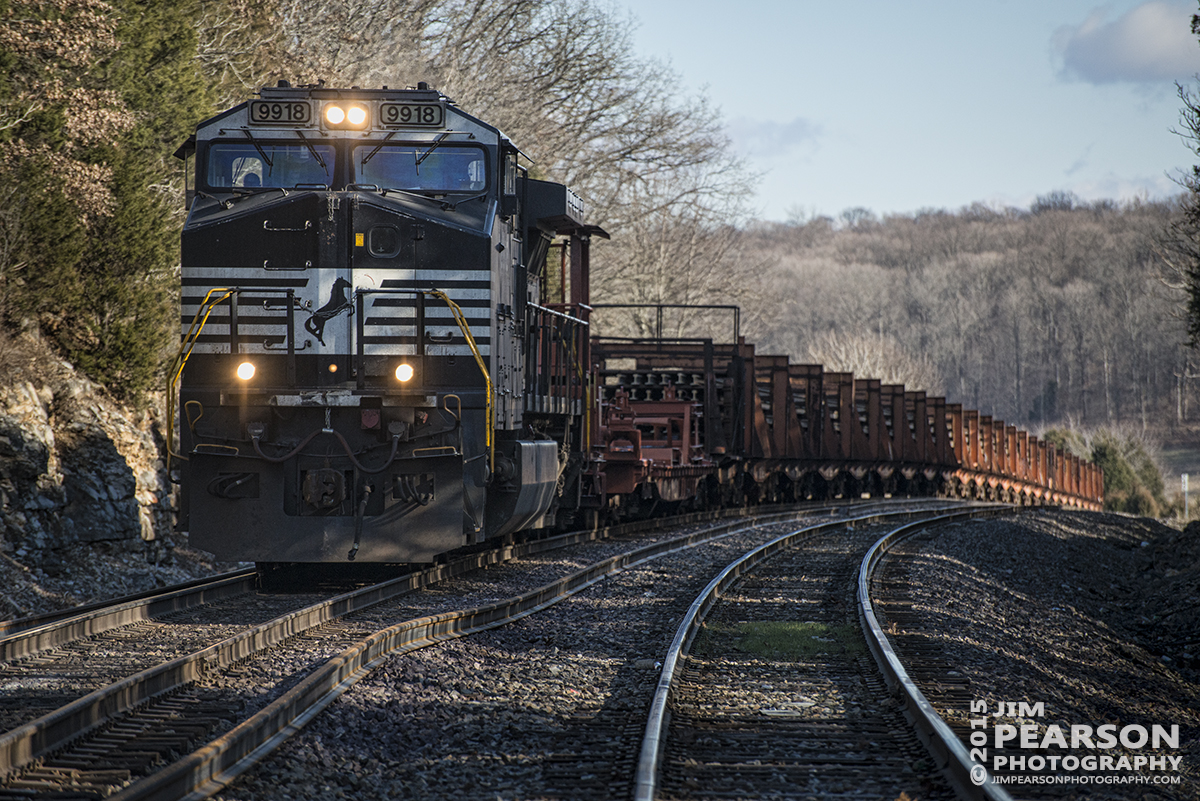 February 4, 2016 - Norfolk Southern rail train waits in the siding for a eastbound freight before heading on west at Milltown, Indiana. - Tech Info: 1/2500 | f/5.3 | ISO 900 | Lens: Nikon 70-300 @ 200mm with a Nikon D800 shot and processed in RAW.