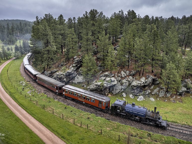 Black Hills Central Railroad 108 heads for Keystone, SD – Jim Pearson ...