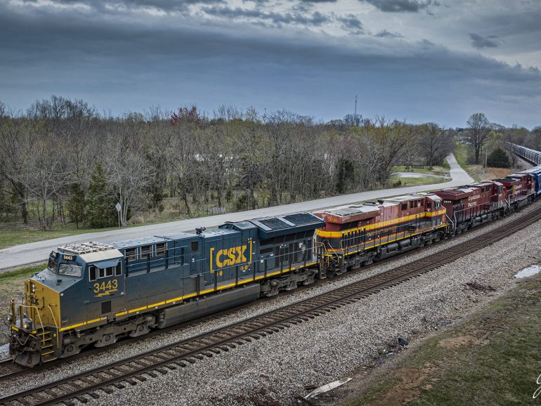 CSX B244, An Empty Potash Train Departs Kelly, Ky Headed North On The ...