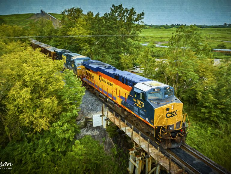 Digital Art Photo Csx Heritage Series Locomotive 1973 The Chessie