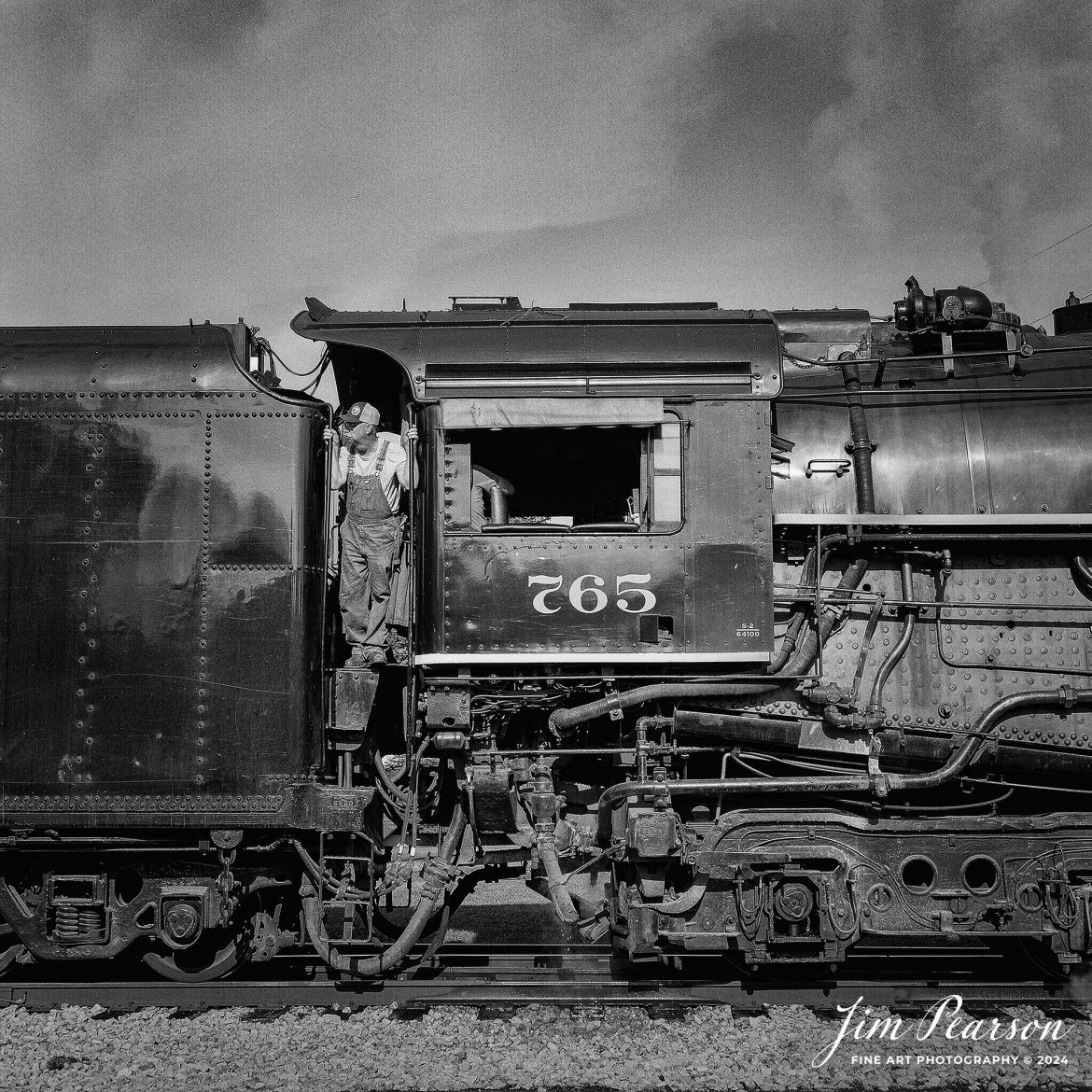 Analog Wednesday – I’ve added a like new Mamiya C330 Professional 2 ¼ square film camera to my camera bag and on Wednesday’s I’ll be sharing images I’ve shot with it. My second shot is from September 1st, 2024, of Steam locomotive Nickel Plate 765 as the crew waits to depart from Lake Pleasant, Indiana, for their first load of passengers during Indiana Rail Experience’s Rolling Victory Weekend.

I’m very pleased with my first roll that I shot through this camera and looking forward to shooting more! I hope you enjoy the images! I keep looking at the back trying to see my images after I shoot them though! Habits are hard to break! LOL

Tech Info: Mamiya C330 Professional, Ilford HP5 Film, Mamiya 80mm, f/4, 1/500, ISO 400.

#railroad #railroads #train, #trains #railway #railway #steamtrains #railtransport #railroadengines #picturesoftrains #picturesofrailways #besttrainphotograph #bestphoto #photographyoftrains #bestsoldpicture #JimPearsonPhotography #steamtrains #nkp765 #passengertrains #analogphotography