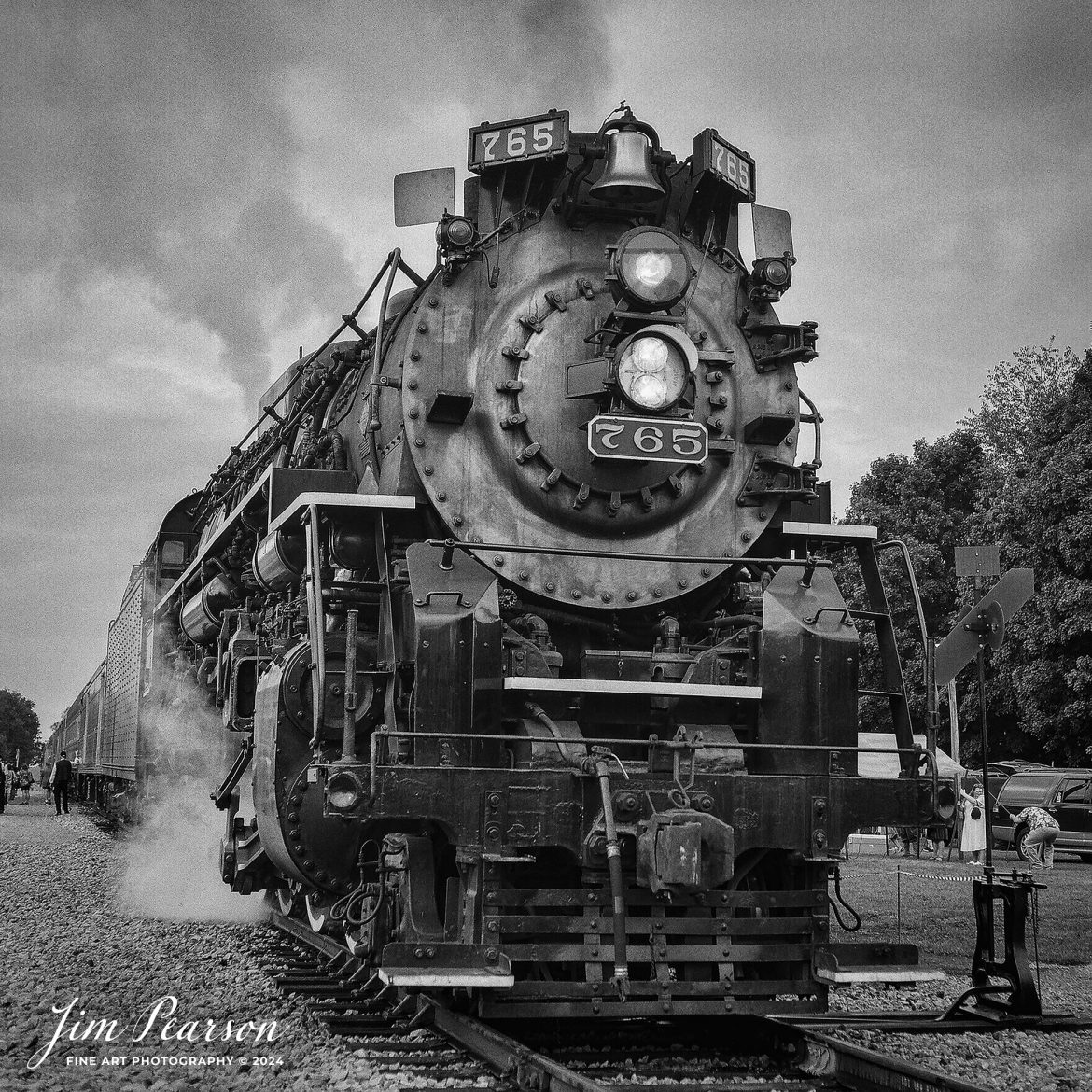 Analog Wednesday – I’ve added a like new Mamiya C330 Professional 2 ¼ square film camera to my camera bag and on Wednesday’s I’ll be sharing images I’ve shot with it. My fifth shot is from September 1st, 2024, of Steam locomotive Nickel Plate 765 waiting to depart from Lake Pleasant, Indiana, during Indiana Rail Experience’s Rolling Victory Weekend.

I’m very pleased with my first roll that I shot through this camera and looking forward to shooting more! I hope you enjoy the images! I keep looking at the back trying to see my images after I shoot them though! Habits are hard to break! LOL

Tech Info: Mamiya C330 Professional, Ilford HP5 Film, Mamiya 80mm, f/4, 1/400, ISO 400.

#railroad #railroads #train, #trains #railway #railway #steamtrains #railtransport #railroadengines #picturesoftrains #picturesofrailways #besttrainphotograph #bestphoto #photographyoftrains #bestsoldpicture #JimPearsonPhotography #steamtrains #nkp765 #passengertrains #analogphotography