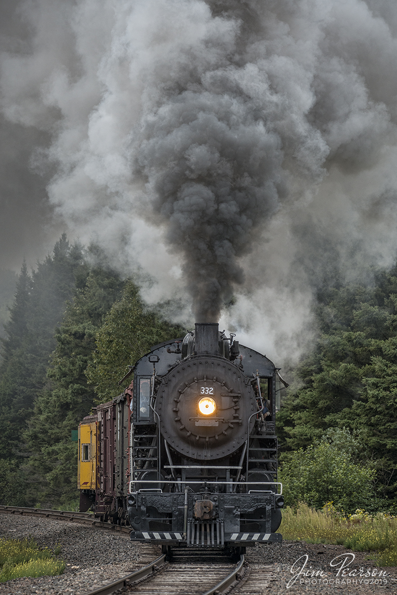 September 5, 2019 - Lake Superior Railroad Museum's Duluth, Missabe & Iron Range 332 steam locomotive approaches the crossing at Palmers Siding at milepost 16 as it heads north toward Twin Harbors from Duluth, Minnesota. Lake Superior Railroad Museum with an excursion freight.

According to Wikipedia: Duluth & Northeastern 28 (also known as Duluth, Missabe & Iron Range 332) is a restored 2-8-0 (consolidation) locomotive built in 1906 by the Pittsburgh Works of American Locomotive Company in Pittsburgh, Pennsylvania. It was restored to operating condition by the Lake Superior Railroad Museum from 2011-2017, and now operates in excursion service on the North Shore Scenic Railroad.

Tech Info: Nikon D800, RAW, Nikon 70-300 @ 290mm, f/8, 1/1000, ISO 800.

#trainphotography #railroadphotography #trains #railways #trainphotographer #railroadphotographer #jimpearsonphotography #Steamtrains #NikonD800 #MinnesotaTrains