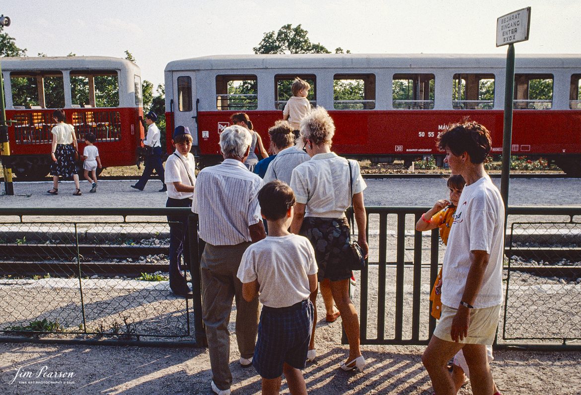 Film Wednesday – 1993 – Today’s slide scans are from a trip I took on The Budapest Children’s Railway, which spans approximately 11 kilometers, winding its way through the picturesque Buda Hills in Hungry. 

According to their website, Children’s Railway, Budapest is one of Budapest’s most unique attractions. Like any other railway, it has ticket offices, diesel locomotives, signals, switches and a timetable. Unlike other railways though, this one is run by children. The line stretches among the Buda hills from Széchenyihegy to Hűvösvölgy, crossing the Cogwheel Railway and serving Normafa as well as the highest point of Budapest: Jánoshegy.

The lookout towers, forest playgrounds, places of pilgrimage and other attractions lie close to the stations, making the Children’s Railway the ideal jumping-off point for a half-day trip even for families, friends, groups or lone travelers.

A steam locomotive also operates on selected days. The journey is a special experience for train-loving adults and children alike. If you’d like to find out more visit their website at: https://gyermekvasut.hu/en/home/

These scanned slides were where shot while I was deployed during (from Wikipedia) “Operation Deny Flight which was a North Atlantic Treaty Organization (NATO) operation that began on 12 April 1993 as the enforcement of a United Nations (UN) no-fly zone over Bosnia and Herzegovina.”

Also from Wikipedia: We were also part of “Operation Provide Hope which was a humanitarian operation conducted by the U.S. Air Force starting in 1992 to provide medical equipment to former Soviet republics during their transition to freedom from the USSR until 1994.

For 6-months of this operation I was the photo editor for a Combat Camera team that worked out of Aviano, Italy covering both operations. On the weekends, our schedules allowed us some time to travel and on my days off I traveled and today’s photos, along with many others.

Tech Info: Camera, Nikon F3, Ektachrome Slide Film, no other data recorded, Scanned with an PlusTek 82001i Film Scanner.

#slidescan #filmphotography #trains #railroads #jimpearsonphotography #FilmPhotography