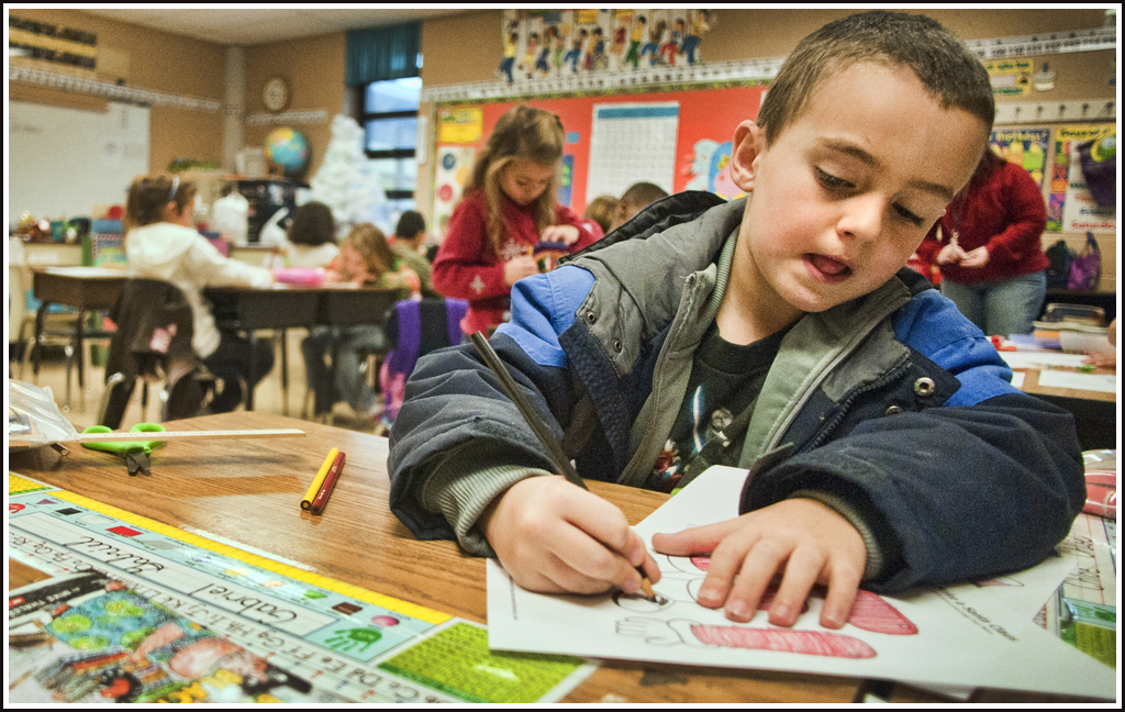 Gabe at School